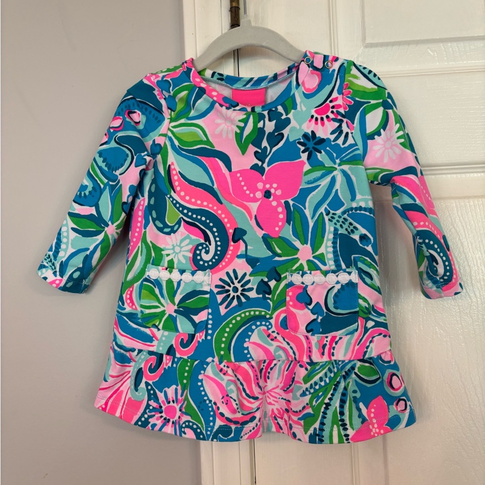 Lily Pulitzer Baby Long Sleeve Dress 12-18 months